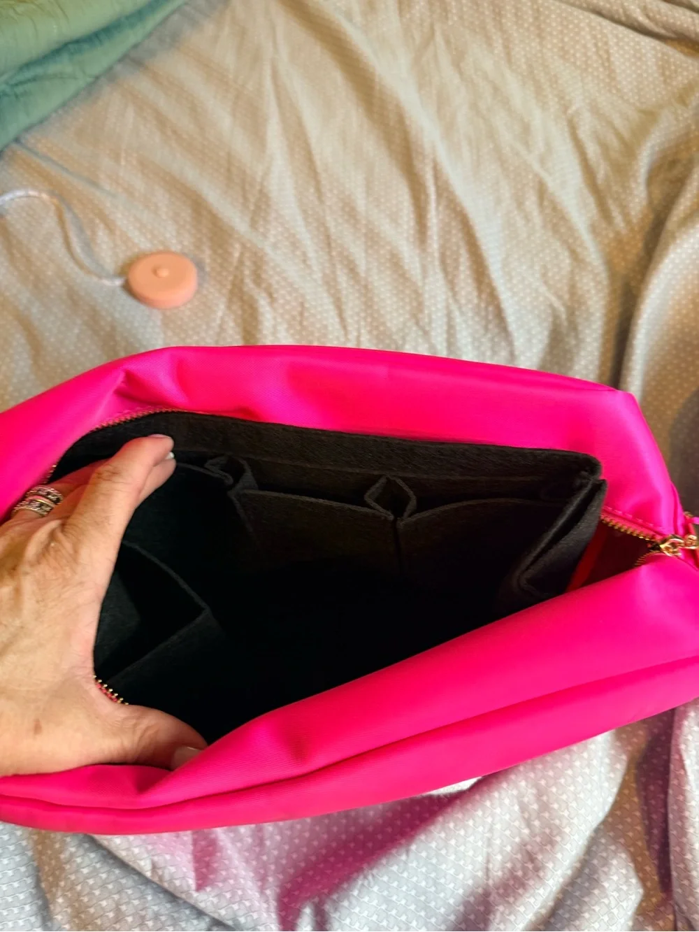 Hot Pink Heart Crossbody Bag - Women's Shoulder Purse Large Bloc bag/organizer